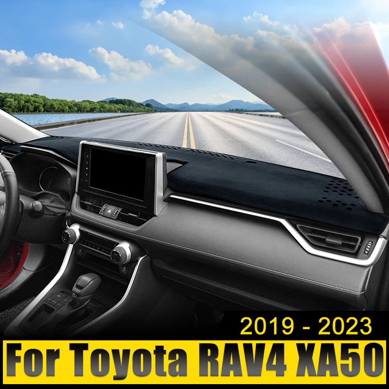 

Car Dashboard Cover Avoid Light Pad Anti-UV Carpets Non-Slip Mat For Toyota RAV4 XA50 2019 2020 2021 2022 2023 2024 RAV 4 Hybrid