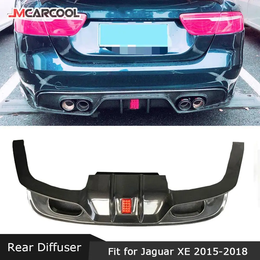 

Задний спойлер из углеродного волокна диффузор подходит для Jaguar XE 2015 2016 2017 2018 со светодиодной подсветкой бампер