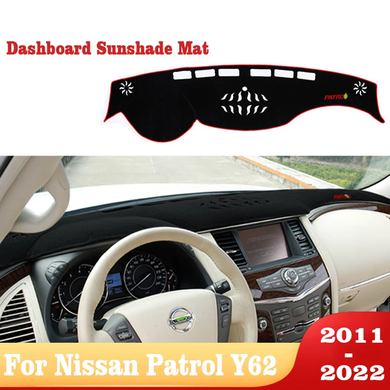 

Коврик для приборной панели для Nissan патруль Y62 2014 2015 2016-2018
