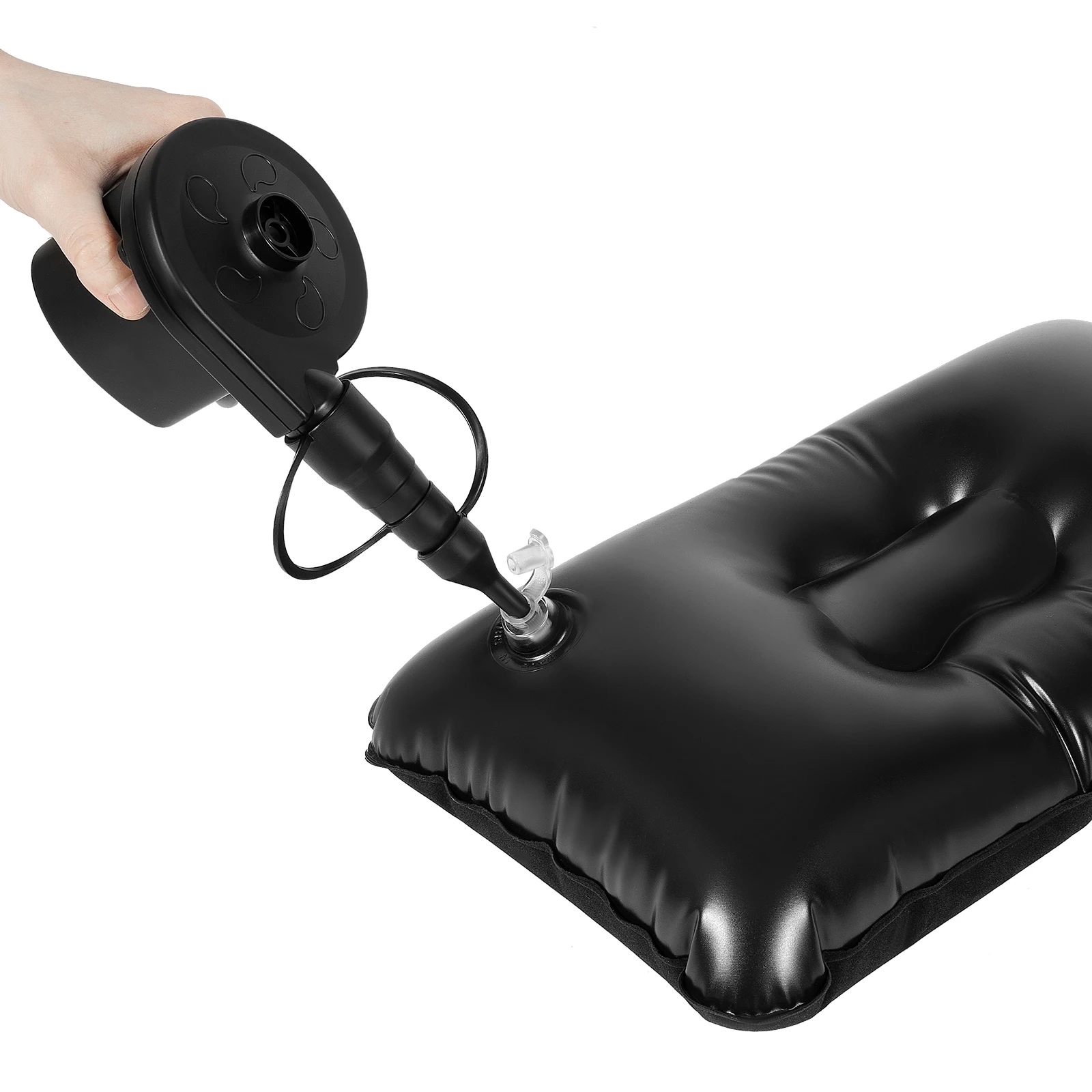 2 In 1 Multifunction Inflatable Travel Mattress PVC Flocking Soft Sleeping Rest Cushion for Car SUV Home Travel Picnic Camping