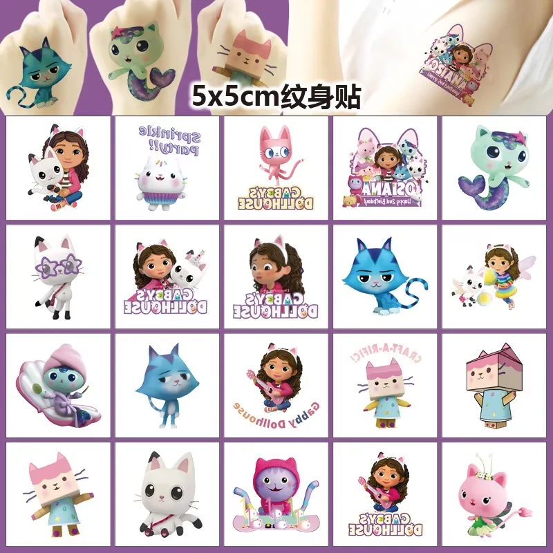 Gabbys Dollhouse Party Favors Cat Make a Face Stikers Keychains Bracelets Classroom Rewards Birthday Party Pinata Fillers Gifts