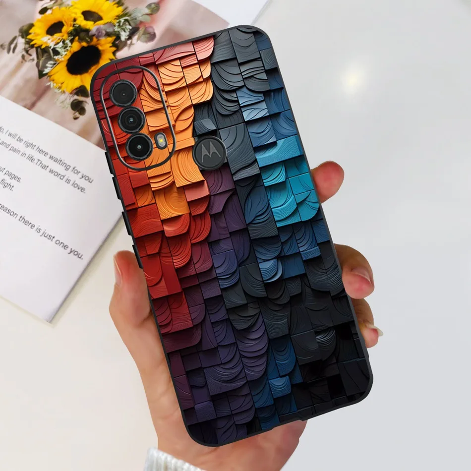 Fashionable Black Silicone Phone Case with Cool Pattern Design