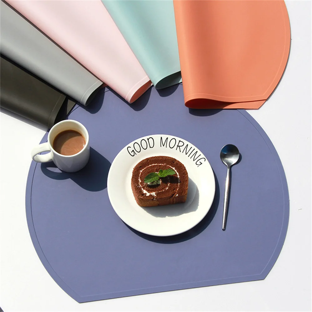 

Silicone Dining Mat Morandi Color Silicone Insulation Mat Nordic Style Dining Table Mat Home Western Dining Mat Plate Mat