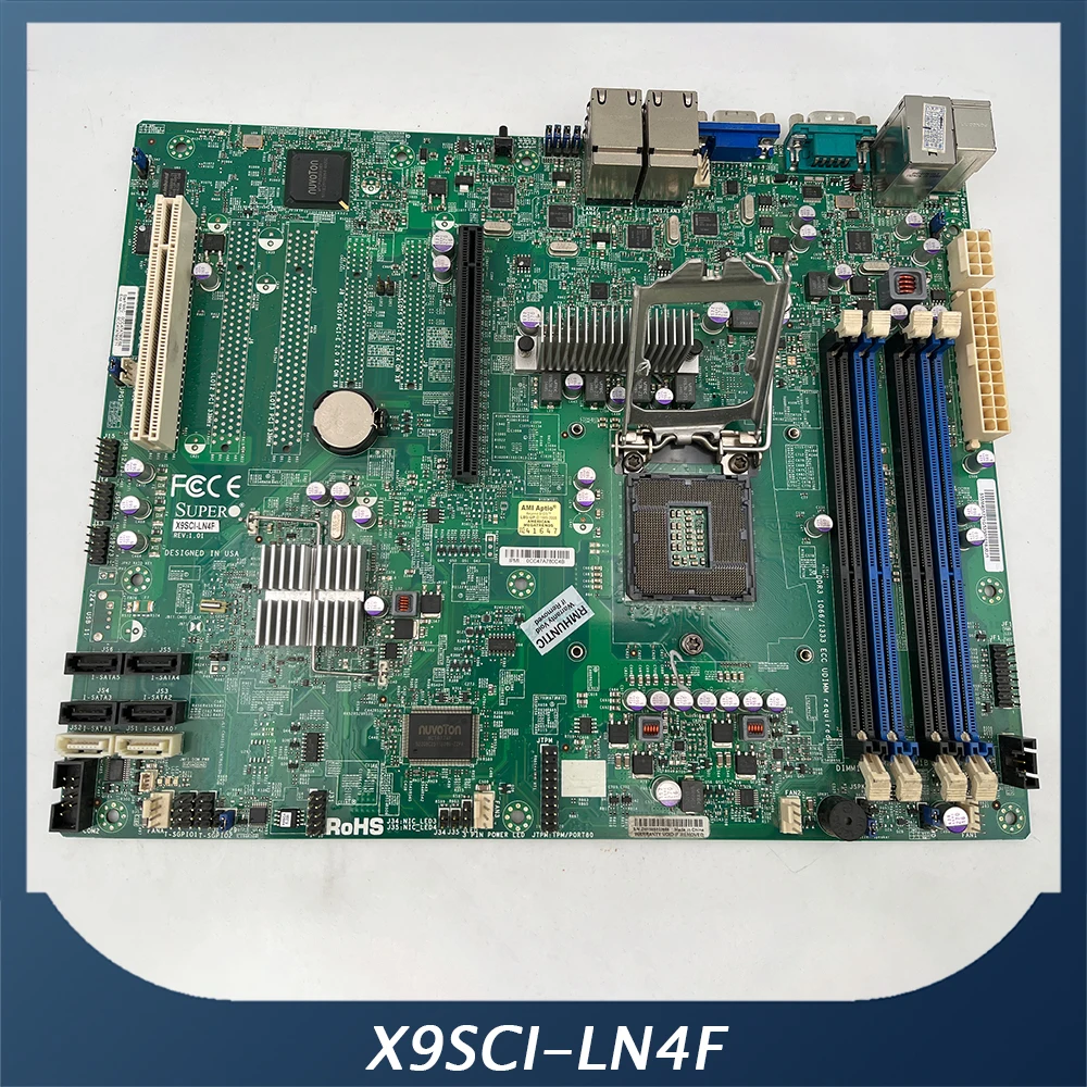 Server Motherboard For Supermicro For X9SCI LN4F DDR3 Intel C204 LGA1155 IPMI 2 0 Fully Tested