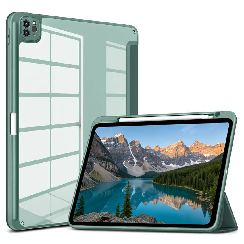 Sleek Pencil Holder Hybrid Case with Clear Back