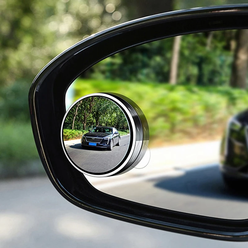 

2Pcs Convex Mounted Auxiliary Rear-View Mirror 360 Degree Rear-View Mirror