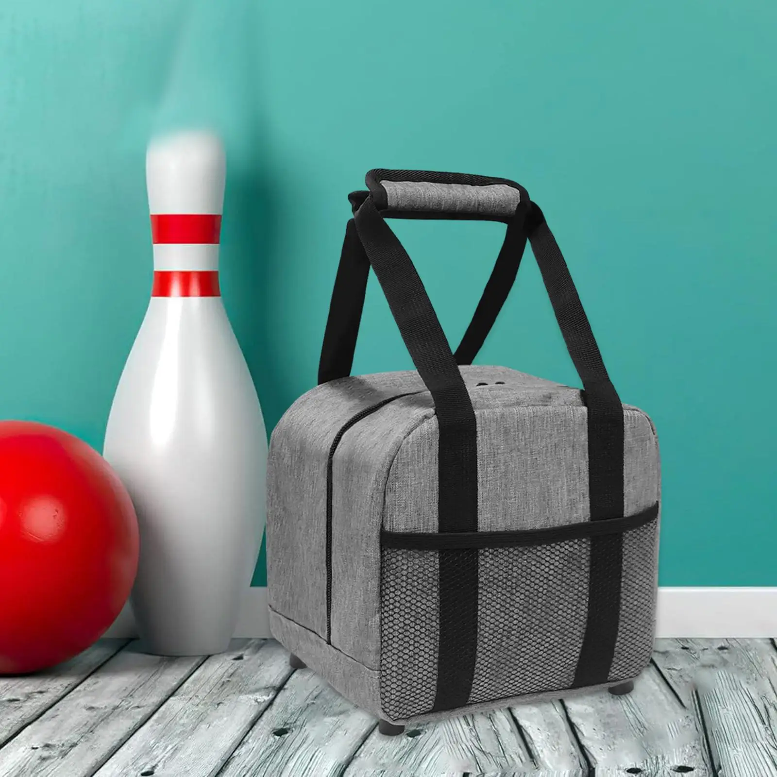 Bowling Ball Bag Compact Padded Ball Holder for Easy Carrying Single Bowling Tote for Women Men Practice Bowling Supplies