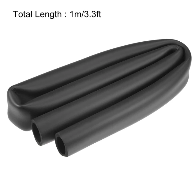 1Meter Black NBR Sponge Foam Rubber Tube Fitness Equipment Handle Bars Thermal Insulation Pipe Pipeline Holder Protective Sleeve 4
