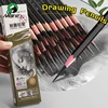 12pcs Marie's Charcoal Pencils,Extra Soft/Soft/Medium Art Graphite Pencils Set for Drawing,Sketching,Shading,forArtists,Adults 1