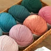 Merino Wool Soft Sweater Scarf Hat Hand Woven DIY Rainbow Baby Wool Yarn Thread High Quality 50g / Ball 1