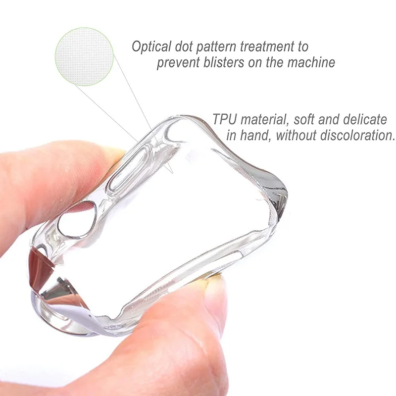 100pcs  Ŀ  ð ø 7 6 5 4 3 Ʈ TPU  ü ȭ ȣ ̽ iWatch 41mm 45mm 40mm 44mm