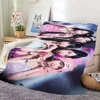 Kpop L-LE S-SSERAFIM Crazy Blanket comfort warm soft plush blanket suitable for sofa living room office bedroom travel and gifts 1