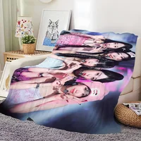 Kpop L-LE S-SSERAFIM Crazy Blanket comfort warm soft plush blanket suitable for sofa living room office bedroom travel and gifts 1