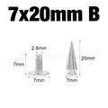 20pcs 7x20mm B