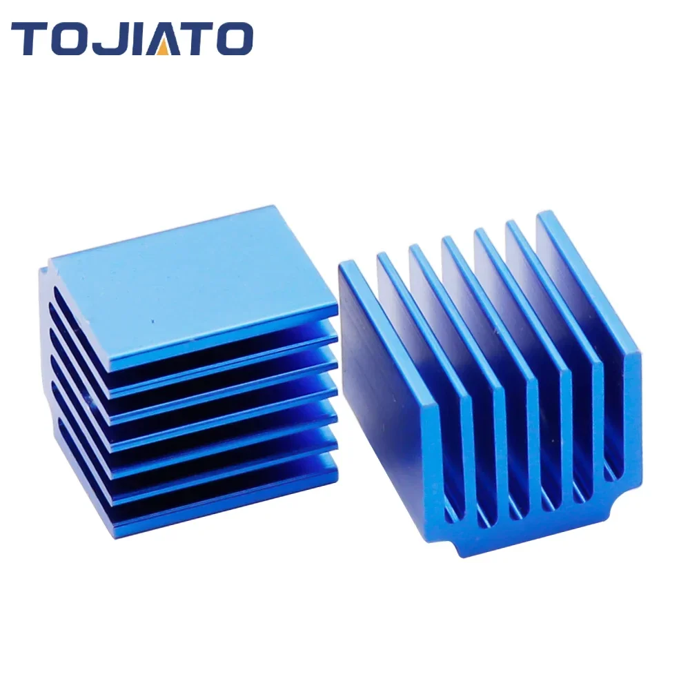 Parti della stampante 3D dissipatore di calore del Driver del motore passo-passo dissipatore di calore di raffreddamento blu per TMC2100 DRV8825  7