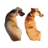 3D Lifelike Animal Cute Bend Dog Printed Throw Pillow Funny Dog Head Cosplay Children Favorite Toy Cushion for Home 3