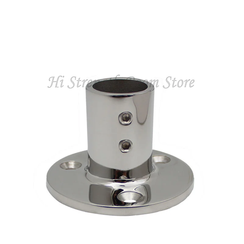 90 Degree Stainless Steel Round Tube Stanchion Base – Marine Grade 316 SS Hand Rail Fitting For Boats & Railings - View #11