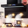 7-shaped household range hood with large suction power, kitchen top and side double suction range hood 2