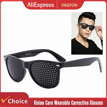 Occhiali correttivi indossabili per la cura della vista Miglioratore stenopeico stenopeico Occhiali con foro stenopeico Protezione per gli occhi anti-fatica Oculos De Grau