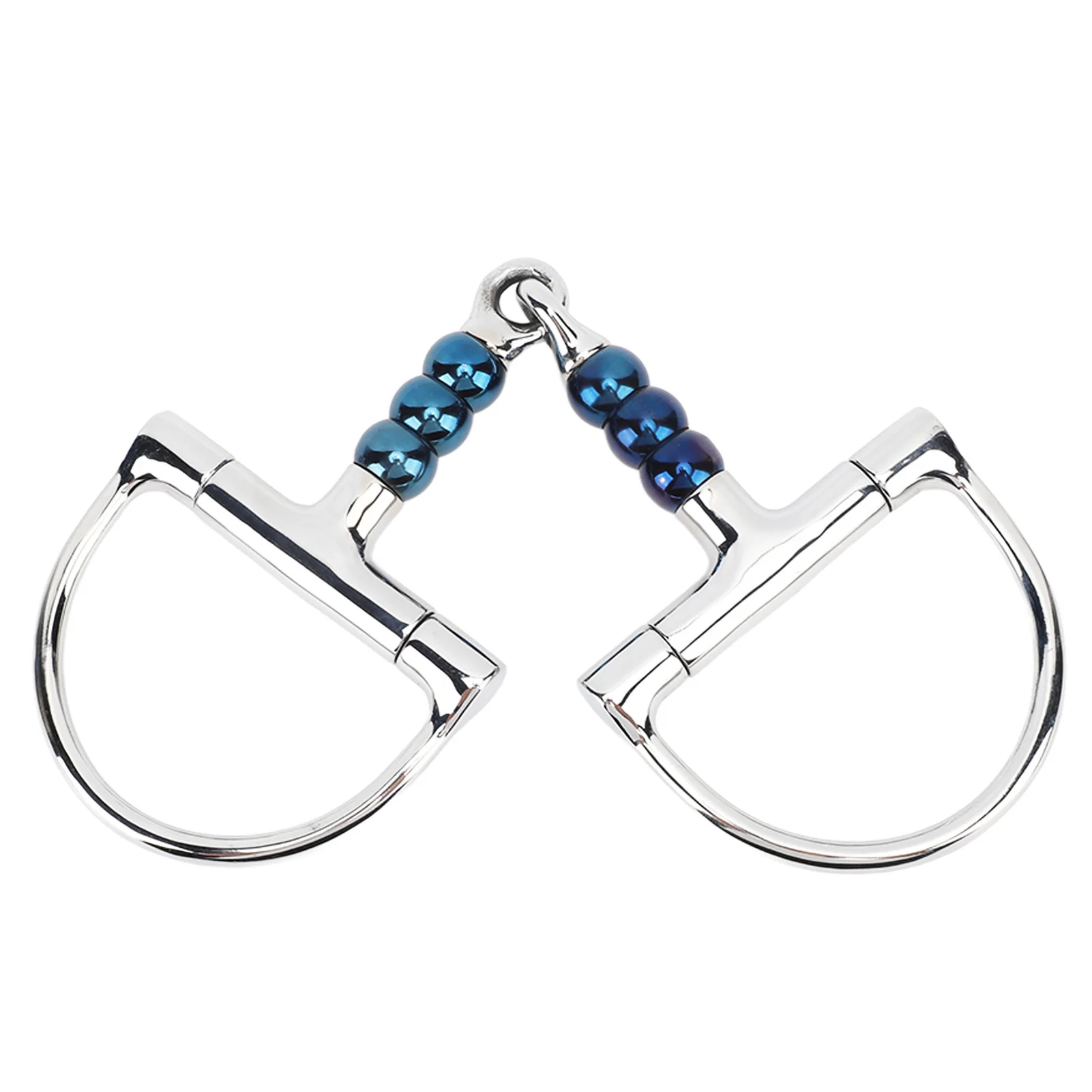 Horse Mouth Bit Stainless Steel Anti Biting Horse Mouth D Ring Snaffle Bit for Farm Supplies