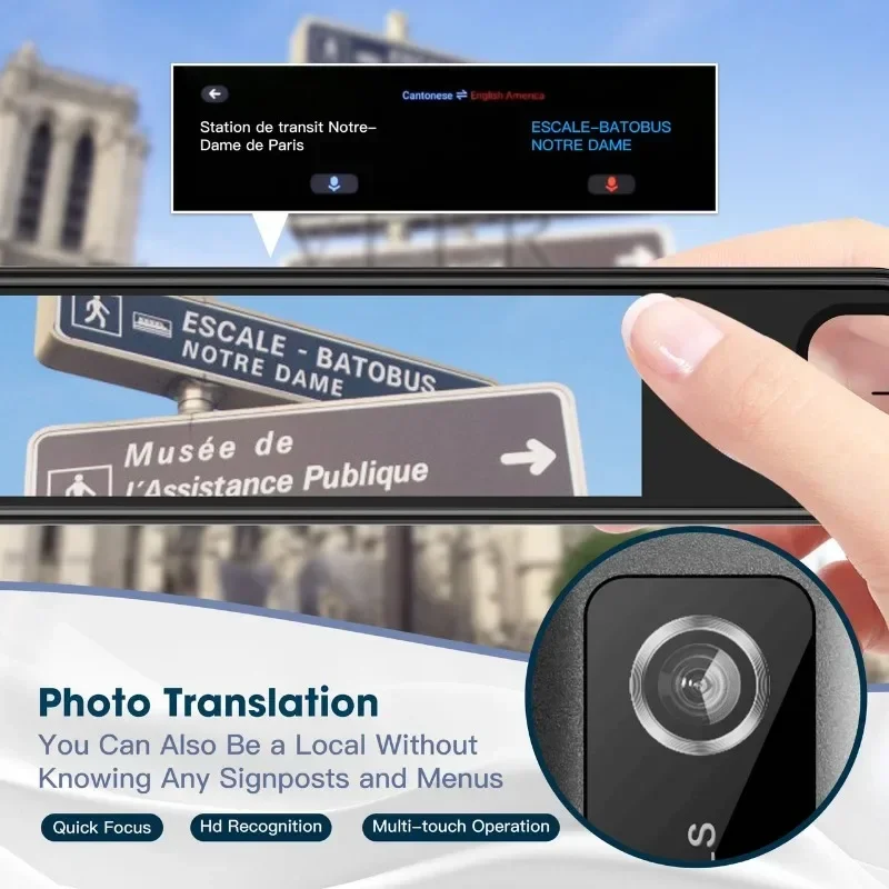 142Languages Vietnam Hebrew Thai Polish Read Scan Pen Offline Voice Translation 3.76 Inch Dictionary Point Online AI Translator translation pen