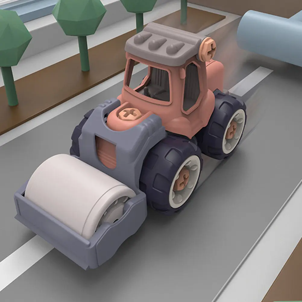 1 세트 1 세트 어린이를 위한 엔지니어링 차량 조립 DIY 자동차 세트 드라이버 포함 미세 운동 능력 교육용 조립 트럭