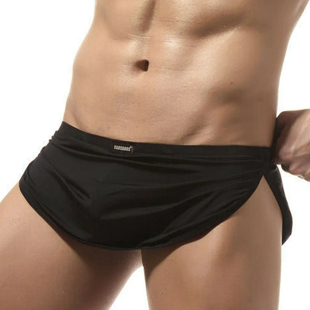 Men Seamless Boxer Skirt Sleepwear Shorts Man Soft Lounge Pajama Comfortable Panties Man Penis Pouch Underpants Boxer Briefs