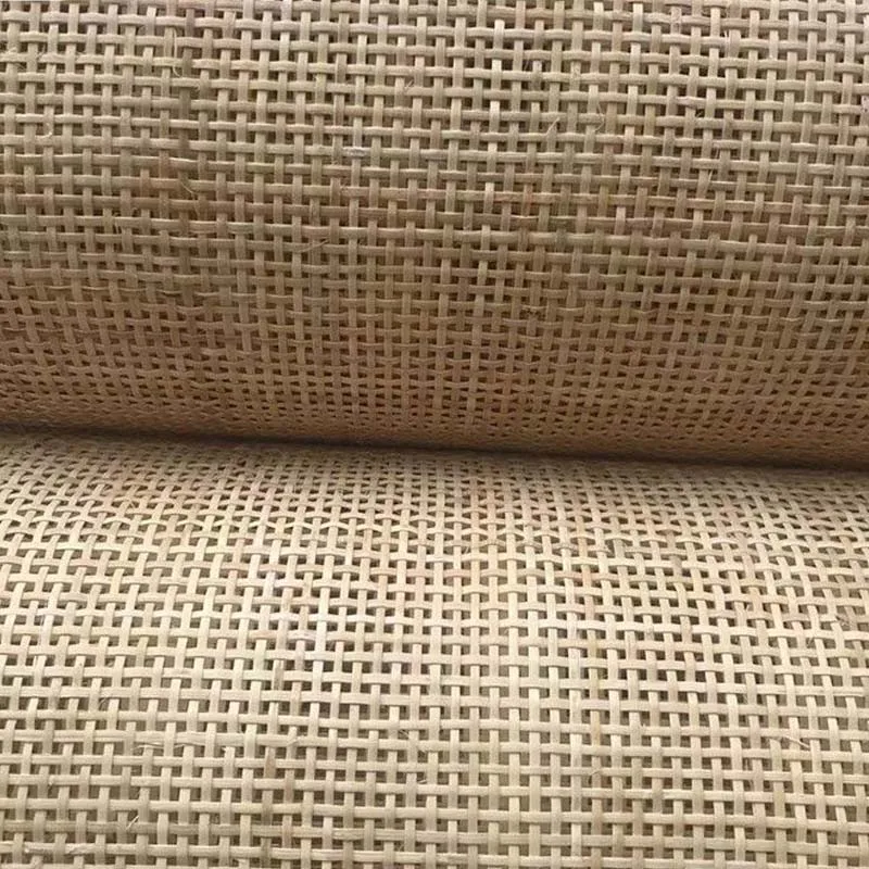 Natural Indonesian Rattan Cane Webbing Roll Handmade Weave Hollow Lattice Sheet Panels Material For Repair Furniture