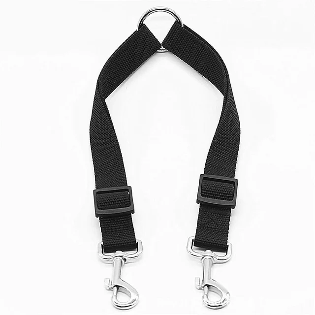 Nylon Pet Dog Leash Colorful Traction Rope Detachable One For Two Pet Dog Traction Leash Nylon Double Leash Kit For 2 Dogs 4