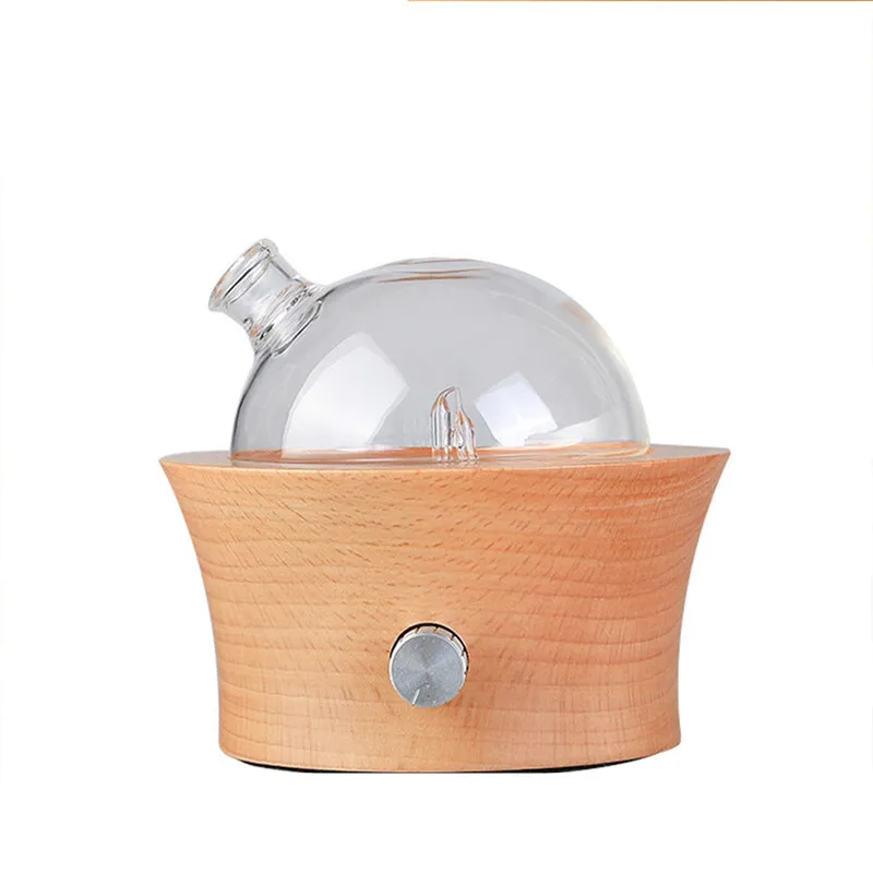 Wooden Glass Aromatherapy Pure Essential Oils Waterless Aroma Diffuser Machine Air Fragrance Nebulizer Home Hotel Scent_voghion.com