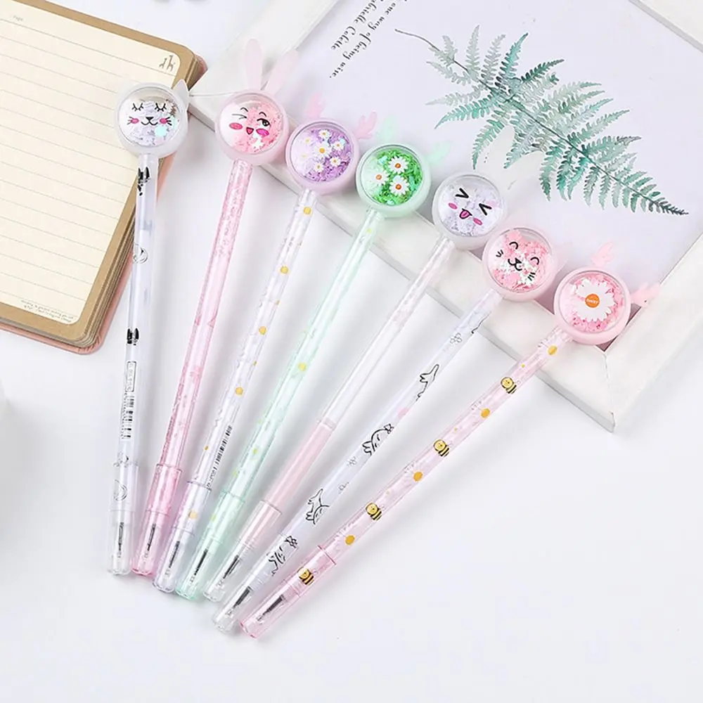 

Accessories Black Signature Pen Ink Pen Sequin Deer Neutral Pen Bunny Ballpoint Writing Pen Signing Pen Cartoon Gel Pen