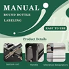 Mini Manual Labeling Machine Adhesive Sticker Handle Small Jar Plastic Round Bottle Paper Labeler Semi-auto Packing Machine 5