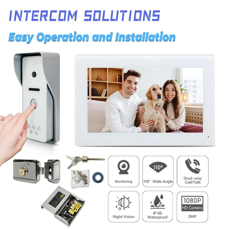

Factory Price Video Intercom System Kit Wired Video Doorbell Phone Rainproof IP 65 Call Panel Camera for Home Villa Building