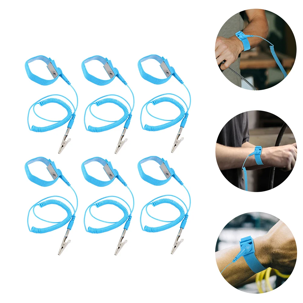 

Adjustable Bracelets Static Electricity Anti Grounding Wristband Strap Anti-static with Grounding Wire ESD Wrist Straps