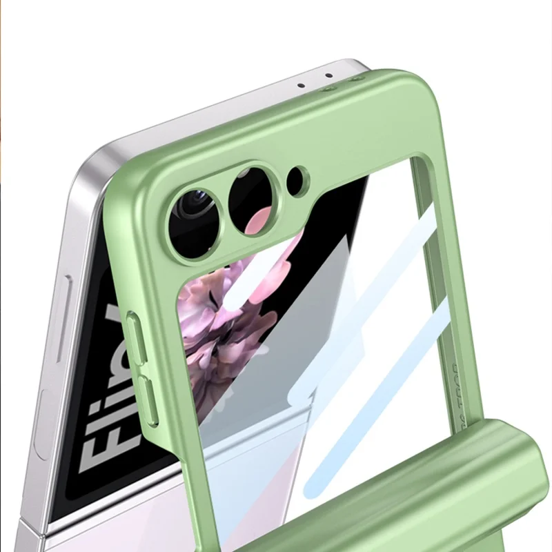 Magnetic Hinge Protection Hard PC Phone Cover for Samsung Galaxy Z Flip 6 5 5G Shockproof With S Pen With Small Screen Protector