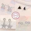 925 Sterling Silver Earrings For Women Original Charm Double Hoop Earrings Pave CZ Fine Engagement Anniversary Jewelry E557 1