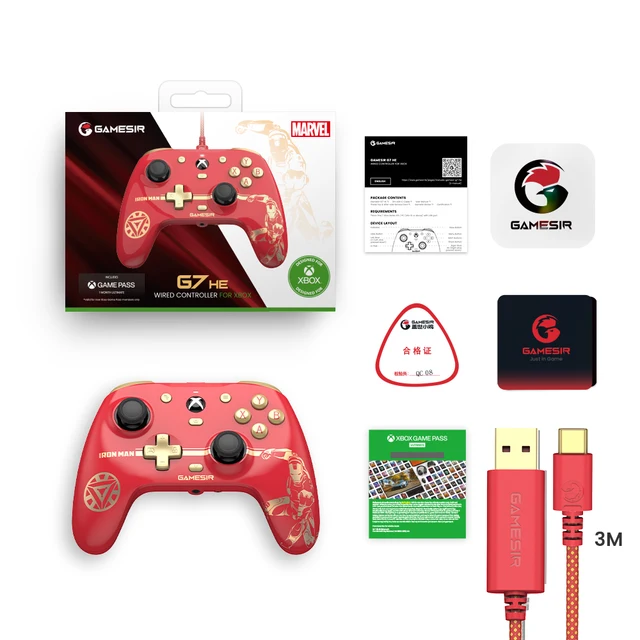 D9 Phone Game Controller - 6-Axis Gyro With Hall Triggers For Android/iOS/Switch/PC (Red)