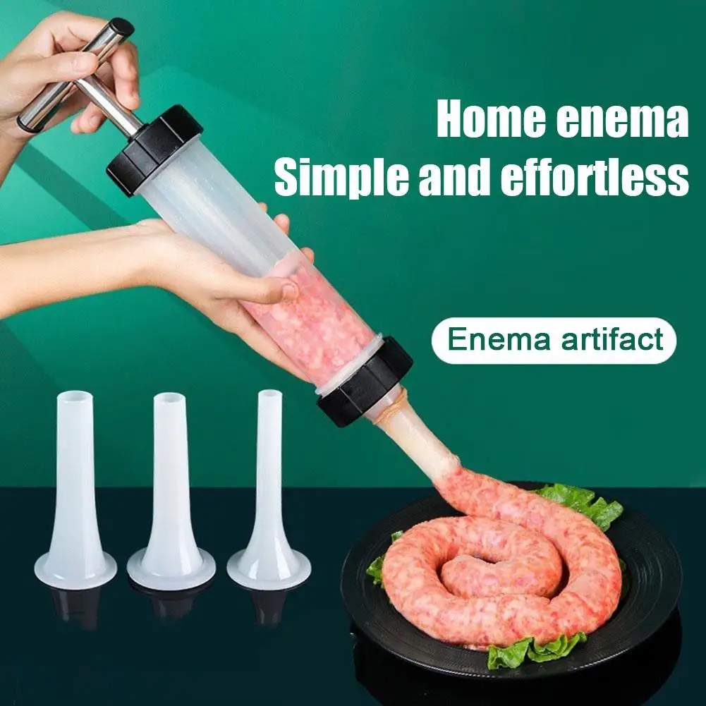 Sausage Stuffer Homemade Sausag Enema Kitchen Meat Kit Meat Stuffing Kitchen Kit Fast Filling Machine Sausage Filler