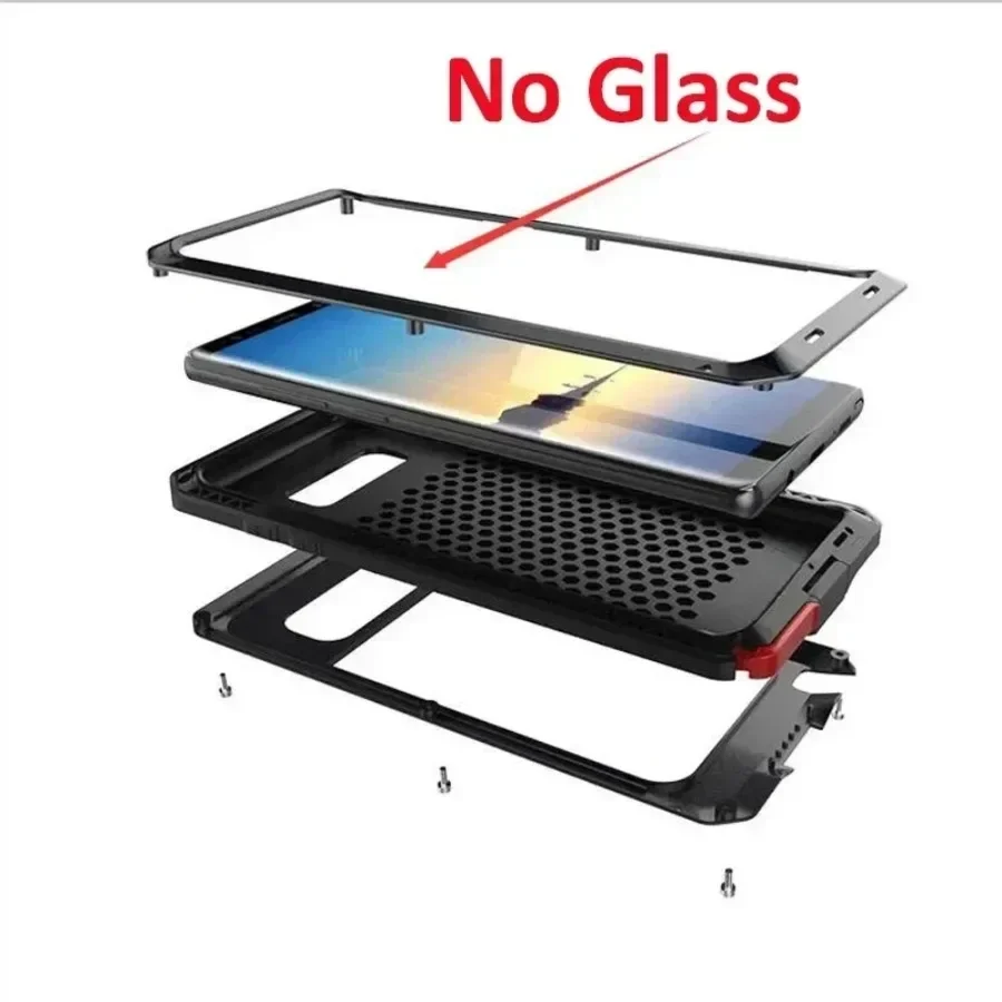 Luxury Armor Metal Heavy Duty Shockproof Protection Case