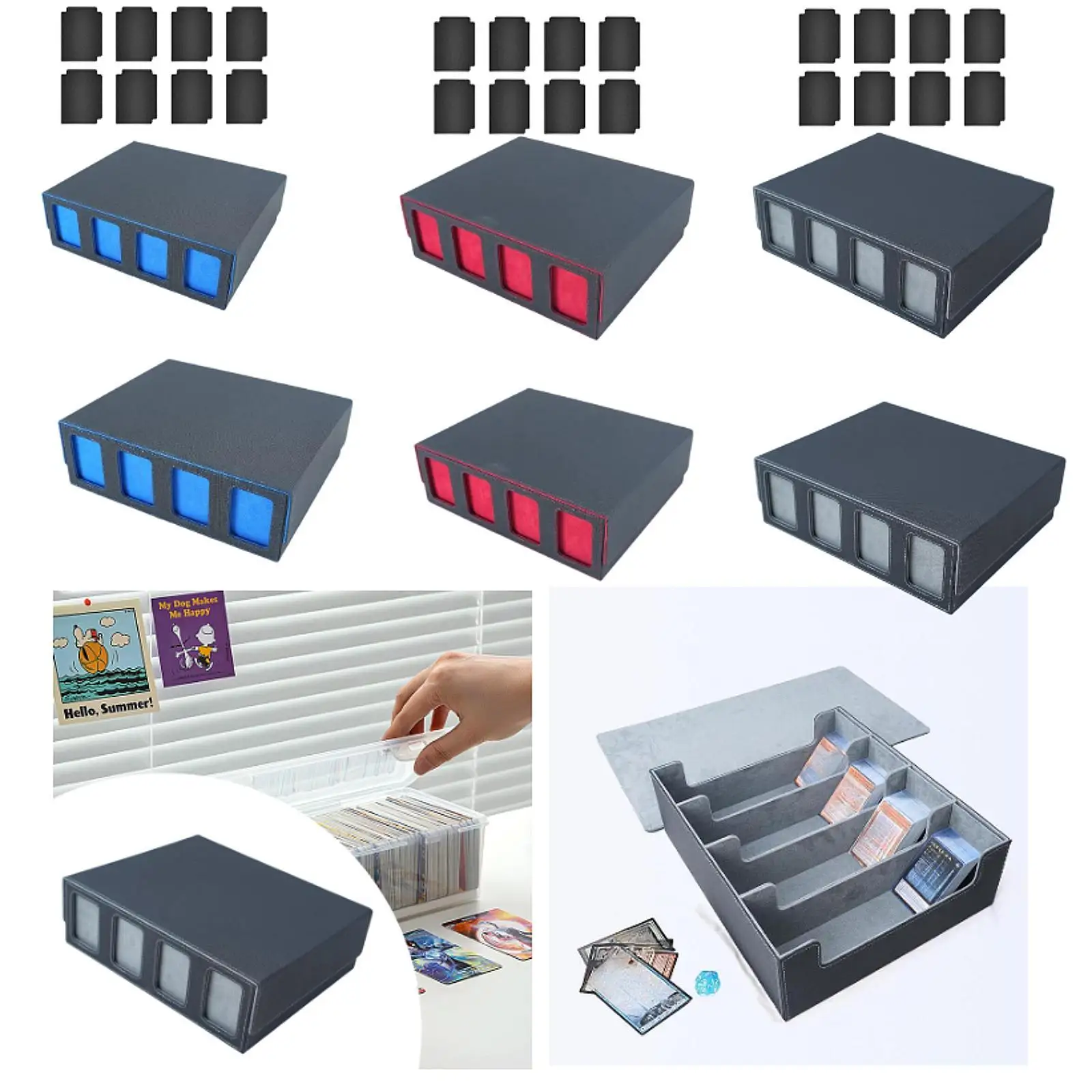 Sleek Card Collection Box for 2400+ Cards - Stylish Storage Solution Sleek Card Collection Box for 2400+ Cards - Stylish Storage Solution