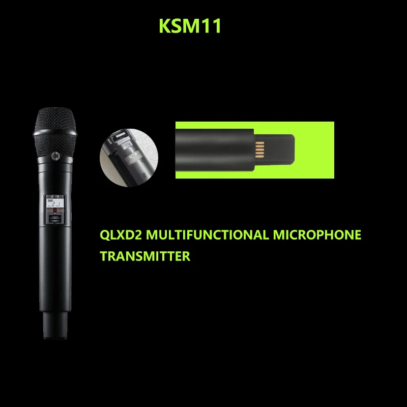 최고의 전문 무선 마이크 세트, 콘덴서 카디오이드 픽업, 체중계 공연에 적합, qlxd4ksm11