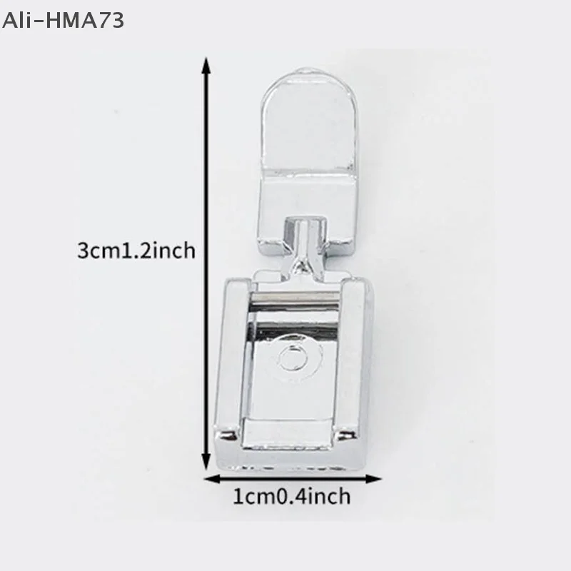 HMA73-Zipper Sewing Machine Presser Foot Left Right Narrow Foot Compatible With Low Shank Snap On Sewing Accessories