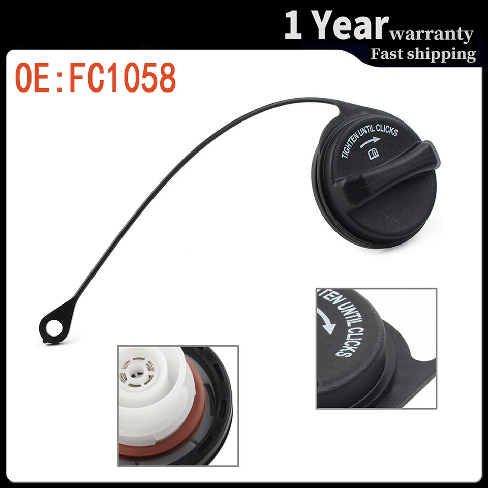 Gas Cap Replacement For Ford & Mercury - Fits 2004-2007 Explorer, Taurus, Freestyle, Montego, Mountaineer (Part #FC1058, 6L2Z-9030-F)