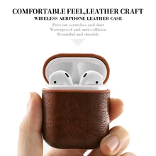

New Leather Protective Bag Sleeve Cover Case Storage Earphone Portable For Apple AirPods Charging Box Case For AirPods Pro