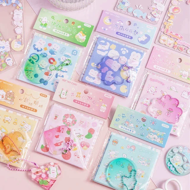 Happy Sticker Sheet Cute Sticker Sheets Aesthetic Stationery Journal  Supplies 