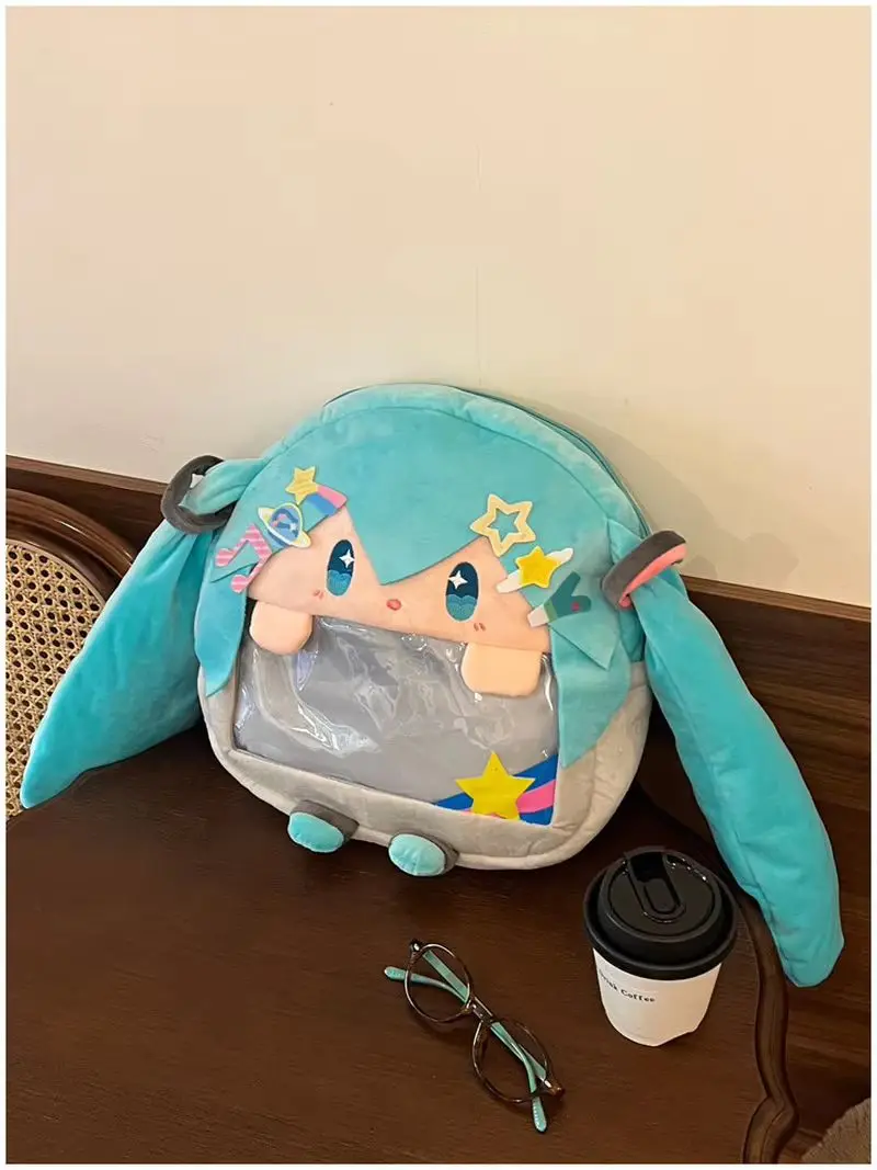 Charming Fufu Miku Cartoon Backpack - Large-Capacity Ita Bag