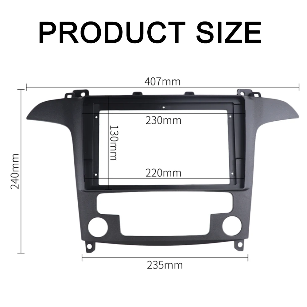 9 ġ  Fascia   S-MAX 2006-2015 ڵ AC GPS ׺̼  Ʈ ŰƮ  ׷ г  Ŀ 
