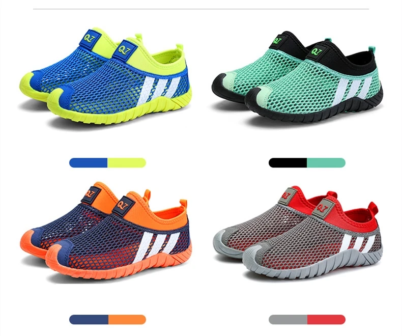 Summer Boys Soft Net Sport Shoes Fashion Light Mesh Sneakers Kids Children Casual Shoes Autumn Tenis Footwear Breathable Slip On boy sandals fashion