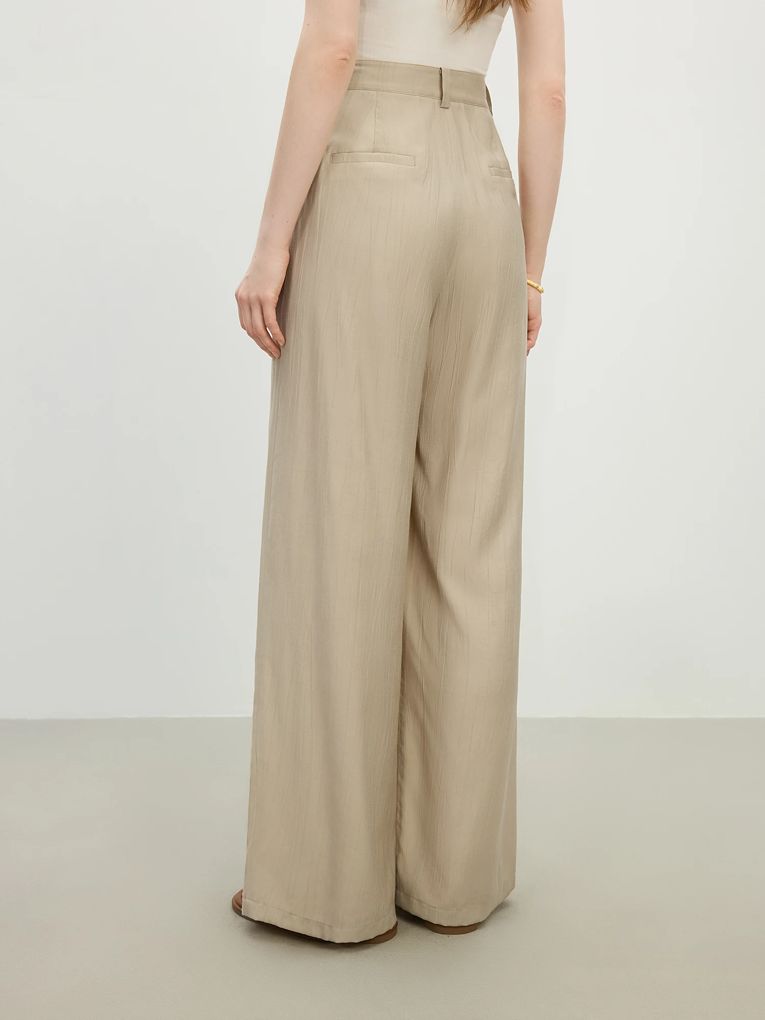 بنطلون حرير واسع فاخر