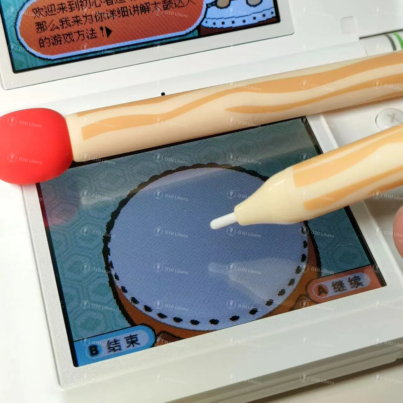 4Pcs For Nintendo NDSL Dual-screen Handheld Resistive Screen Stylus Matchstick-shaped Stylus Supports Taiko no Tatsujin Sticks